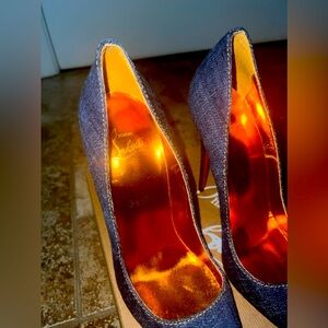 Denim Christian Loubitton Heels, New Never Worn